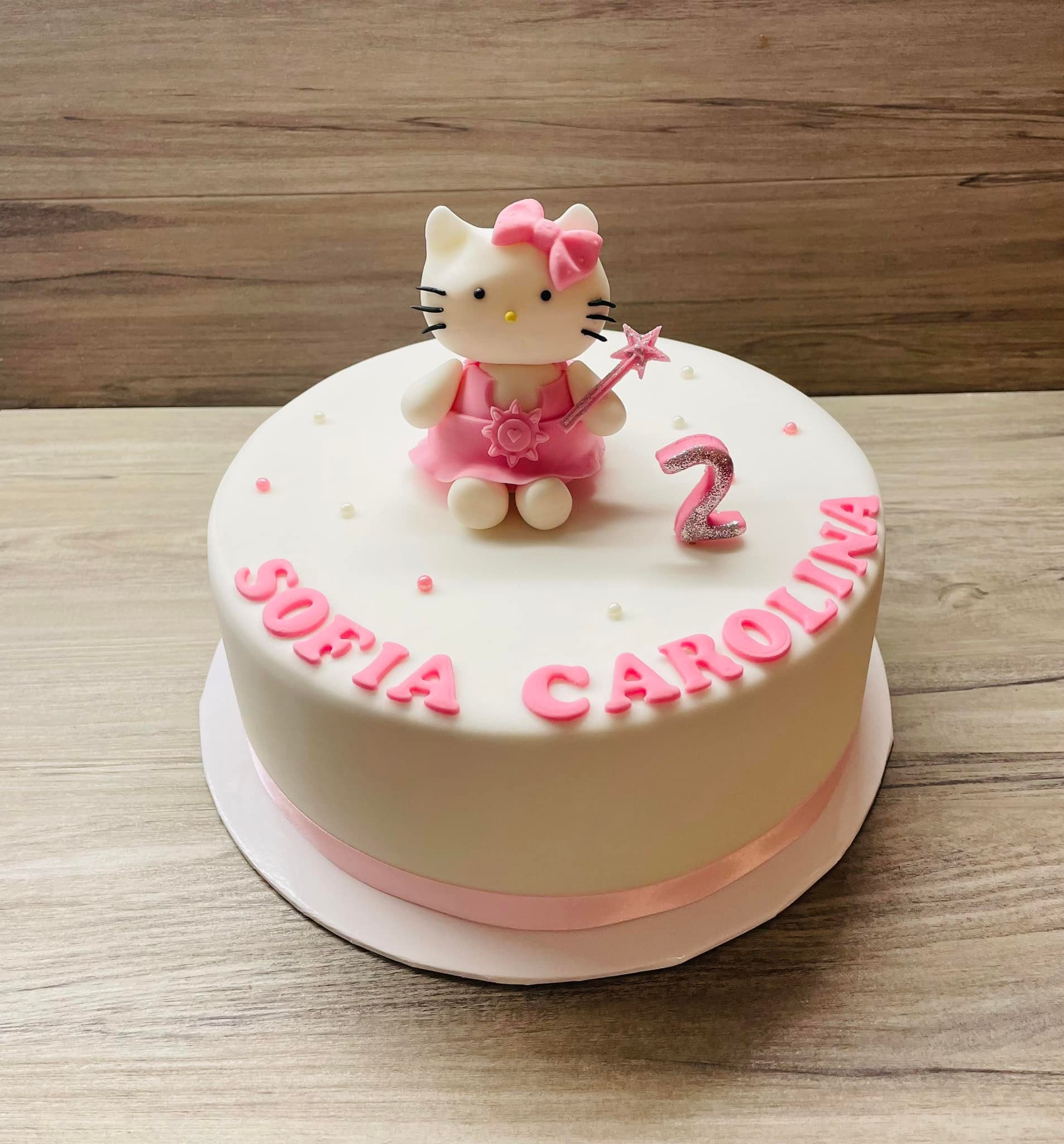 Geburtstagstorte Mädchen in Rosa gehalten- Motivtorte Hello Kitty - aus der Kärntner Konditorei
